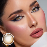 Lentes de contacto de color marrón Deema